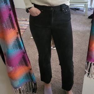 LRL Lauren Jeans Co. black denim jeans.